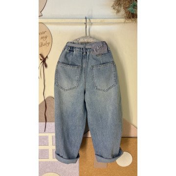 《中大童👖》 這款韓系率性水洗牛仔褲