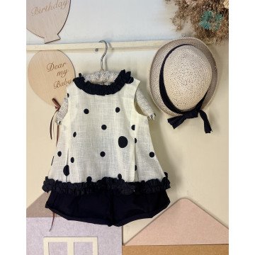 黑白經典波點套裝 