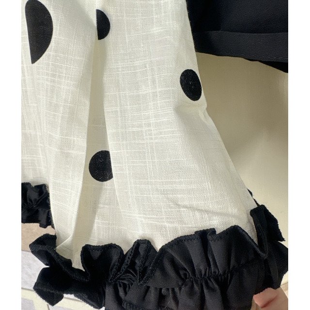 黑白經典波點套裝 