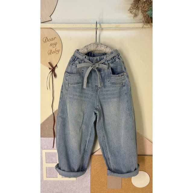 《中大童👖》 這款韓系率性水洗牛仔褲