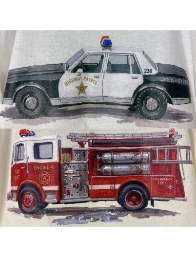 救難車輛🚒與正義警車🚓 上衣