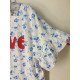 復古甜美的滿版碎花荷葉袖「LOVE」